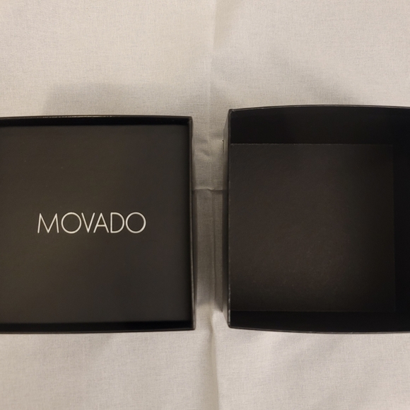 Movado Watch Serio Quartz Black Dial Two-tone Stainless Steel Men's 0607284 - Picture 7 of 8